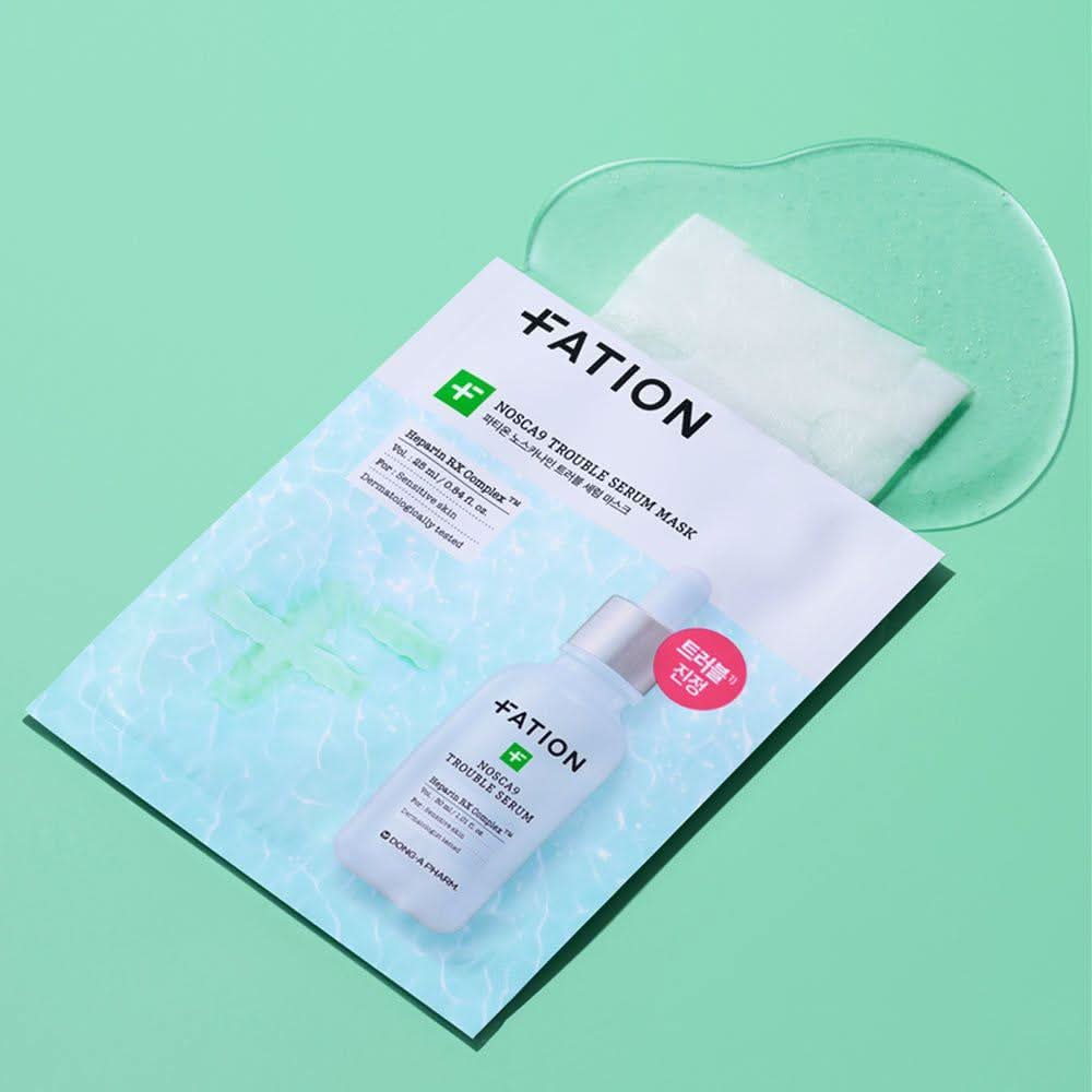 FATION Nosca9 Trouble Serum Mask Sheet 25mlX10ea - Glam Global UKFATION