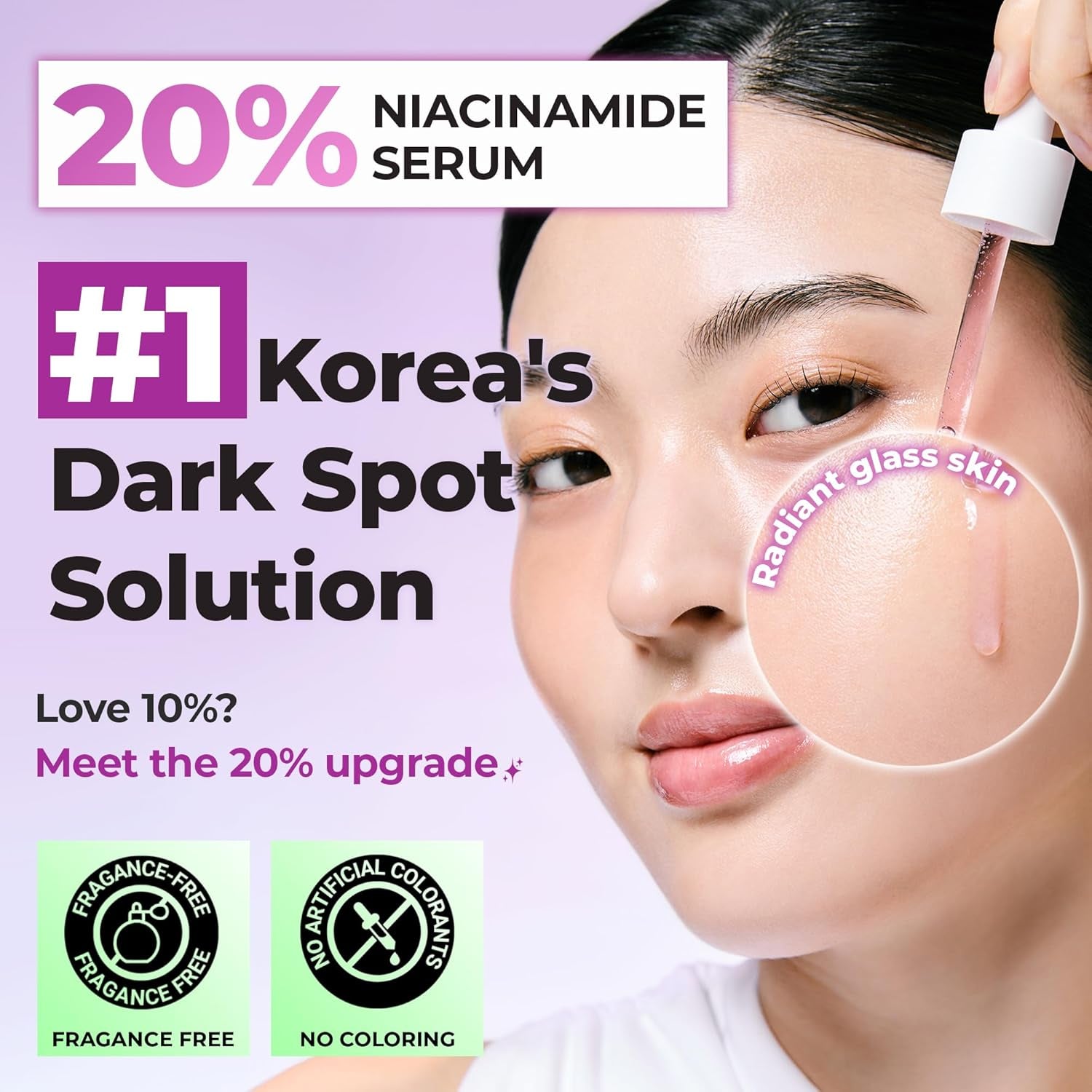 JUMISO 20% Niacinamide Dark Spot Serum – TXA Tranexamic Acid + Glutathione Face Serum – Helps Even Skin Tone, Pore Care, Glass Skin Finish – Centella Soothing, Sensitive Skin Safe, 1.35 Fl Oz