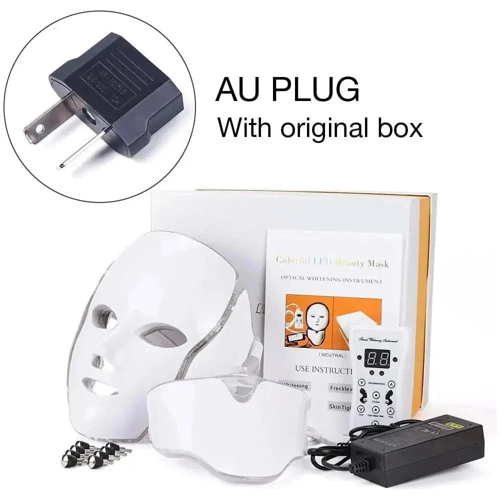 Foreverlily 7 Colors LED Facial Mask – Advanced LED Light Therapy for Radiant & Youthful Skin - Glam Global UKForeverlily