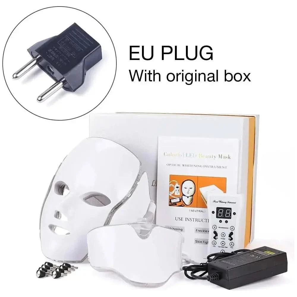 Foreverlily 7 Colors LED Facial Mask – Advanced LED Light Therapy for Radiant & Youthful Skin - Glam Global UKForeverlily