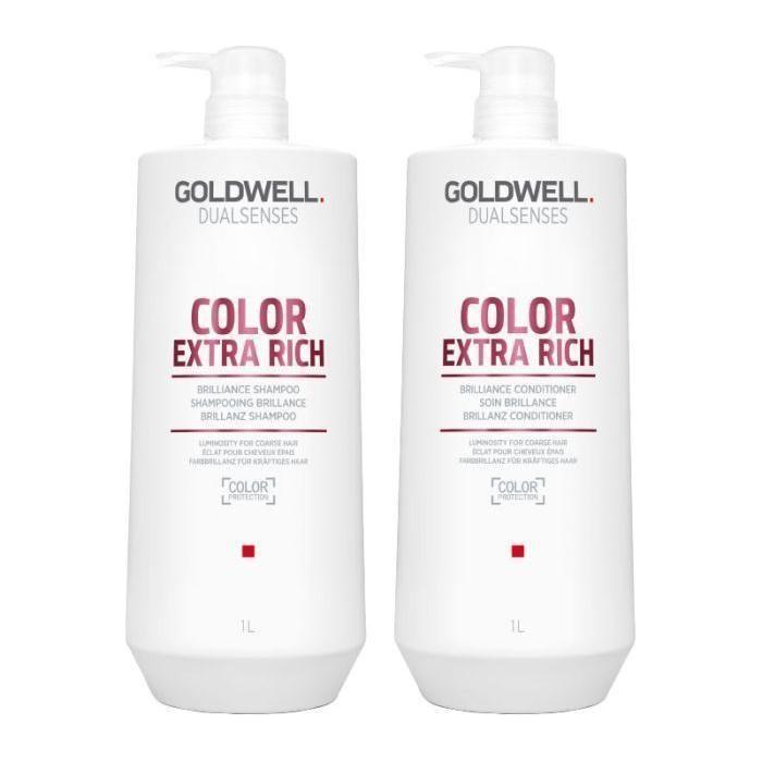 Goldwell Dualsenses Color Extra Rich 1000ml Duo Pack Shampoo & Conditioner - Glam Global UKGoldwell Dualsenses
