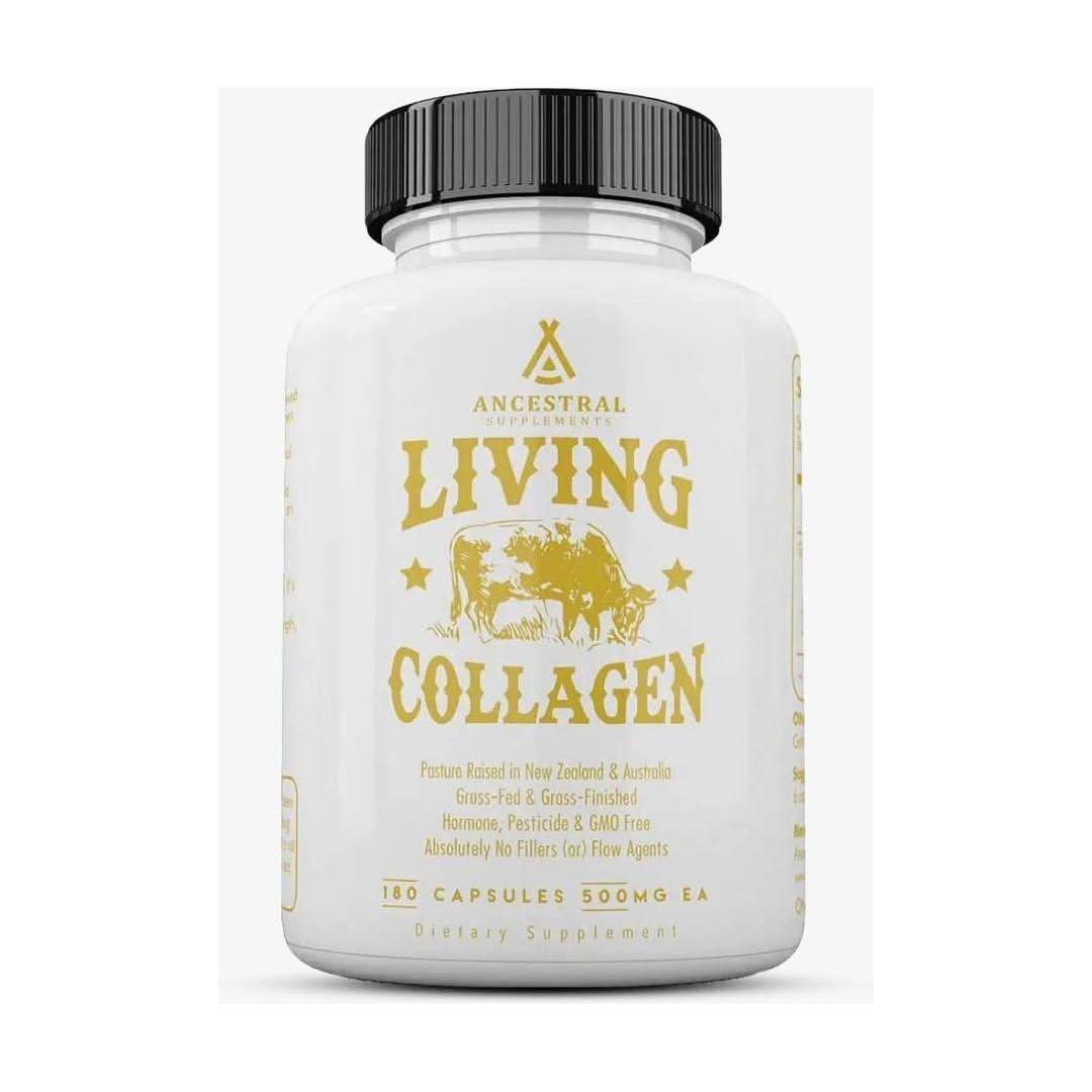 Ancestral Supplements Grass Fed Beef Living Collagen - 180 Capsules - Glam Global UKAncestral Supplements