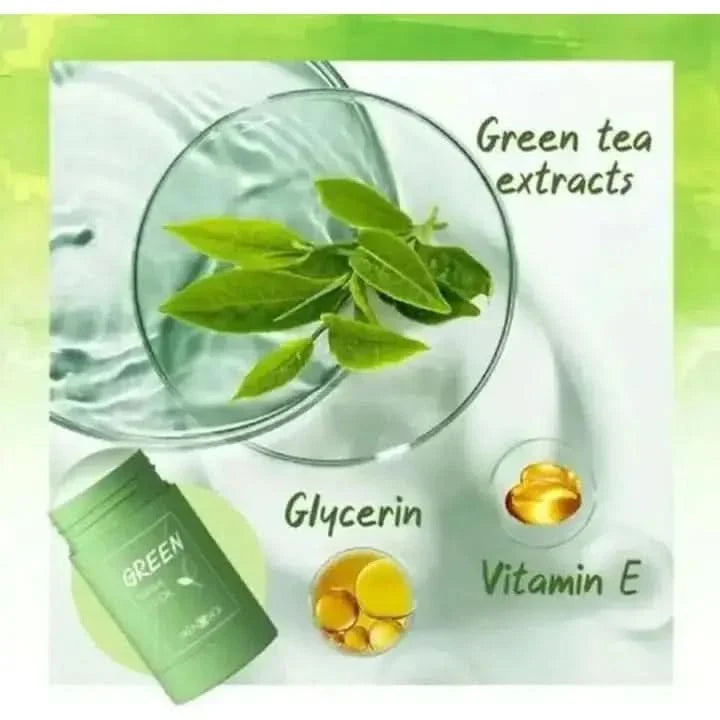 Green Tea Cleansing Mask Stick: Deep Cleanse for Radiant Skin - Glam Global UKGlam Global UK