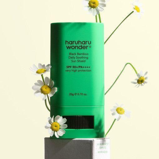 [haruharu wonder] Black Bamboo Daily Soothing Sun Shield SPF 50+ 20g - Glam Global UKharuharu wonder