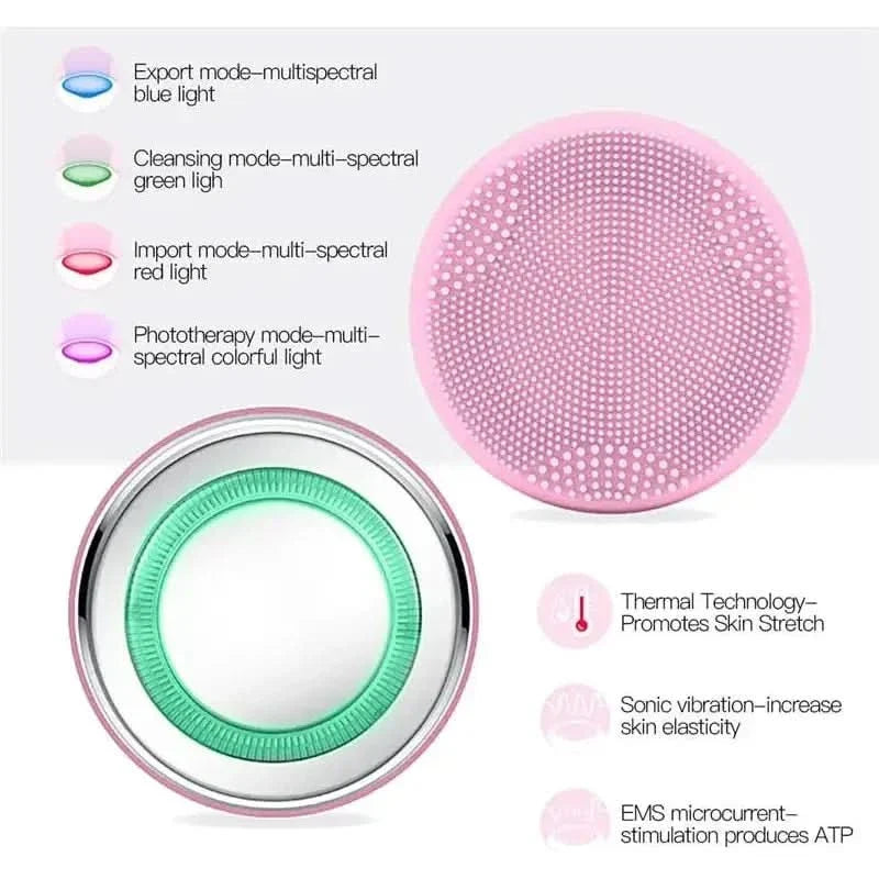 Heating Face Cleanser – 4 - in - 1 Multifunctional Beauty Device for Radiant Skin - Glam Global UKGlam Global UK