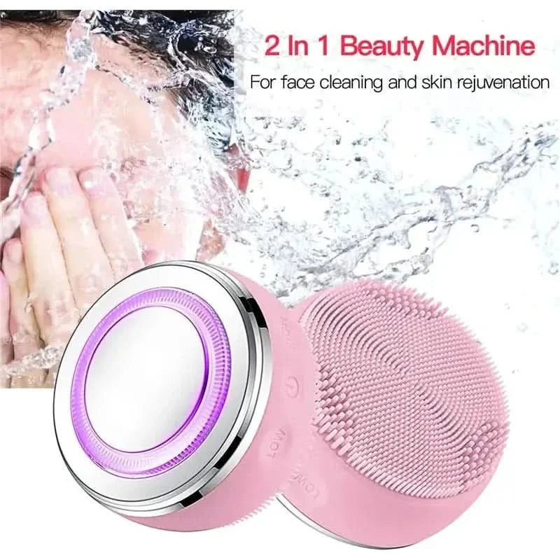 Heating Face Cleanser – 4 - in - 1 Multifunctional Beauty Device for Radiant Skin - Glam Global UKGlam Global UK