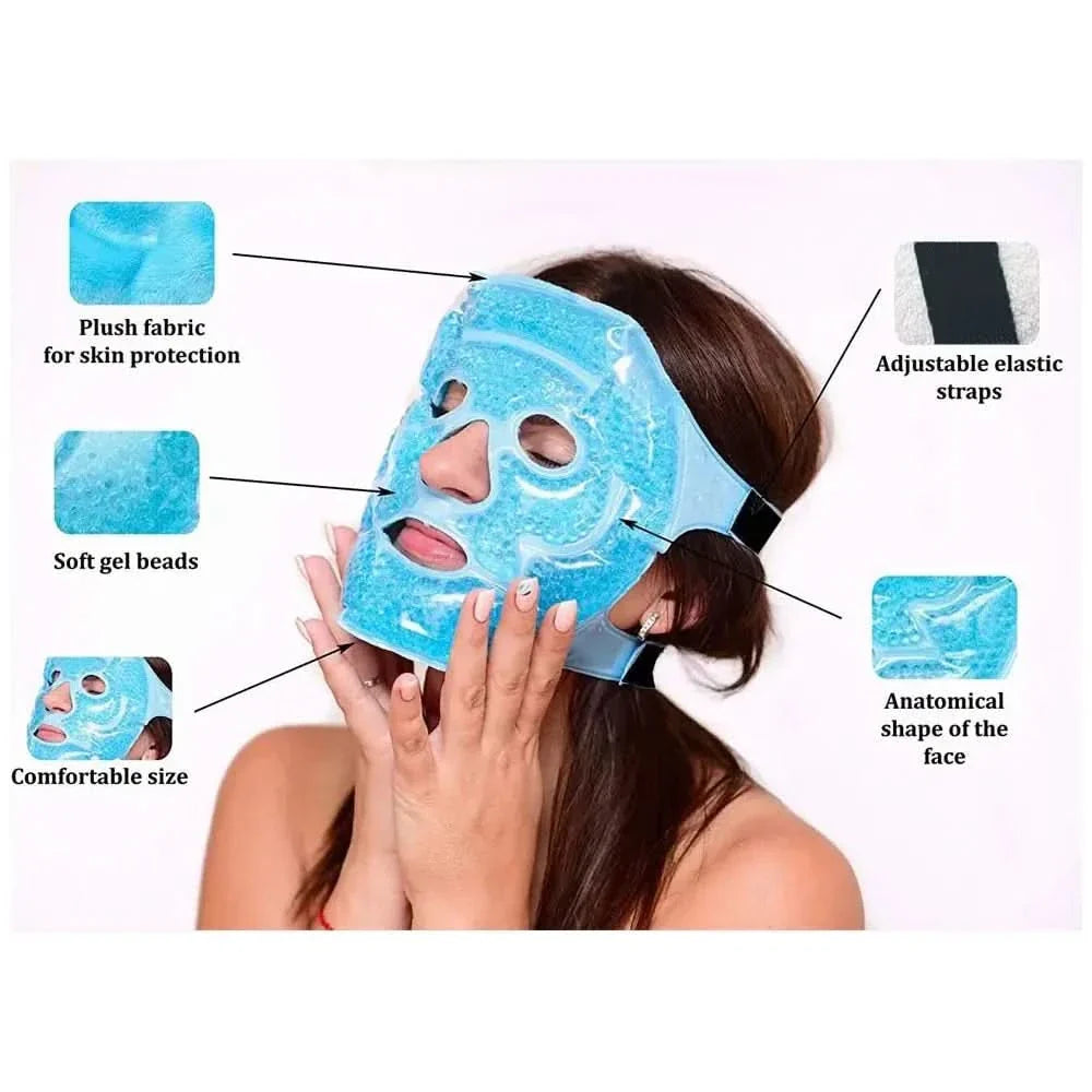 Hot & Cold Gel Full Face Mask – Soothe, Refresh, and Rejuvenate - Glam Global UKGlam Global UK