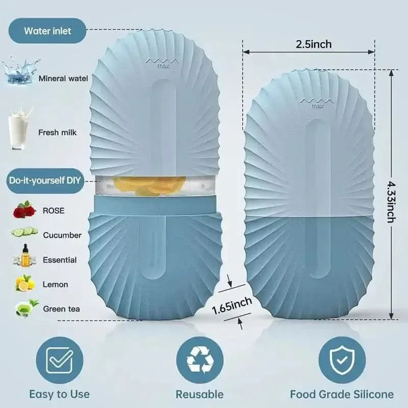 Ice Face Roller – Reduce Puffiness &amp; Refresh Your Skin Instantly - Glam Global UKGlam Global UK