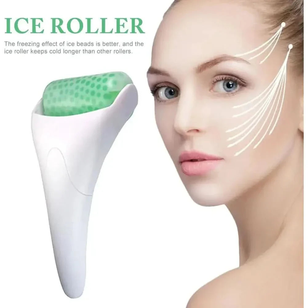 Cooling Ice Roller Massage Tool – Reduce Puffiness &amp; Tighten Skin for a Radiant Complexion - Glam Global UKGlam Global UK