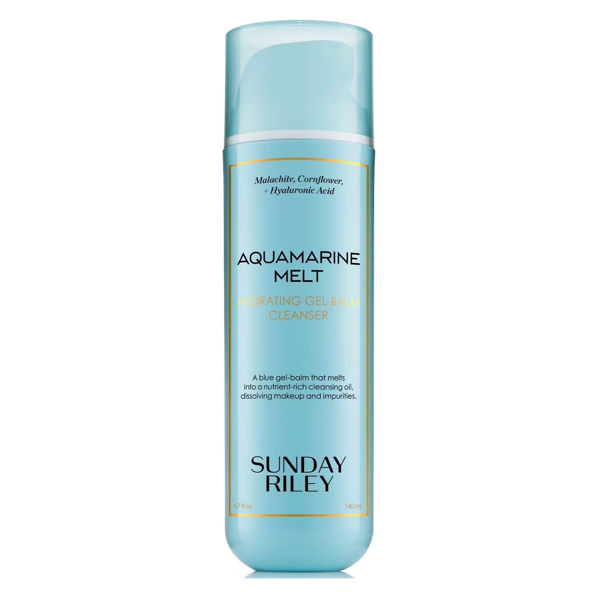 Sunday Riley Aquamarine Melt Gel-Bálsamo Limpiador – 140ml | Limpiador Hidratante de Gel a Aceite para un Brillo Rocío
