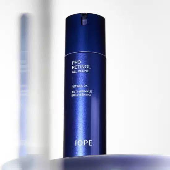 IOPE Men Pro Retinol All In One 120ml + Cleansing Foam Set | Wrinkle Care, Whitening & Sebum Control - Glam Global UKIOPE
