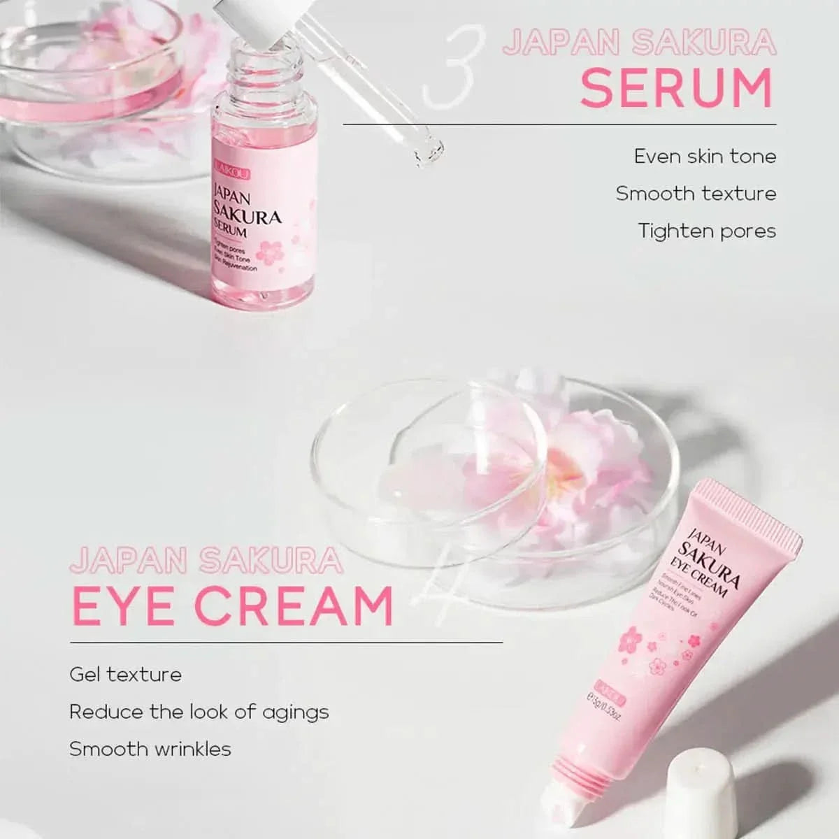 Japan Sakura Skincare Gift Set – 6 Essential Products for Radiant, Youthful Skin - Glam Global UKJapan Sakura