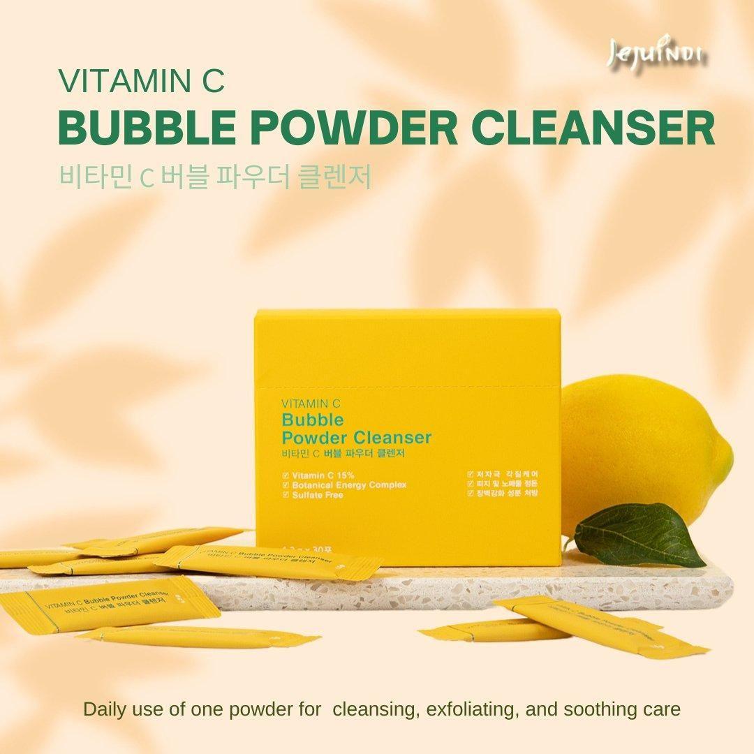 [JEJU INDI] Vitamin C Bubble Powder Cleanser 30ea - Glam Global UKJEJU INDI