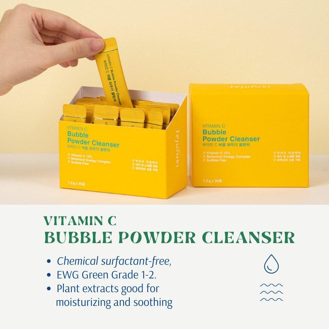 [JEJU INDI] Vitamin C Bubble Powder Cleanser 30ea - Glam Global UKJEJU INDI