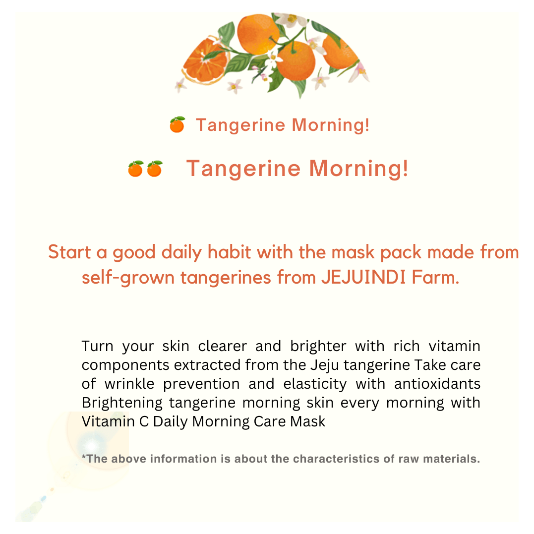 [JEJU INDI] Vitamin C Daily Morning Care Mask 380g - Glam Global UKJEJU INDI