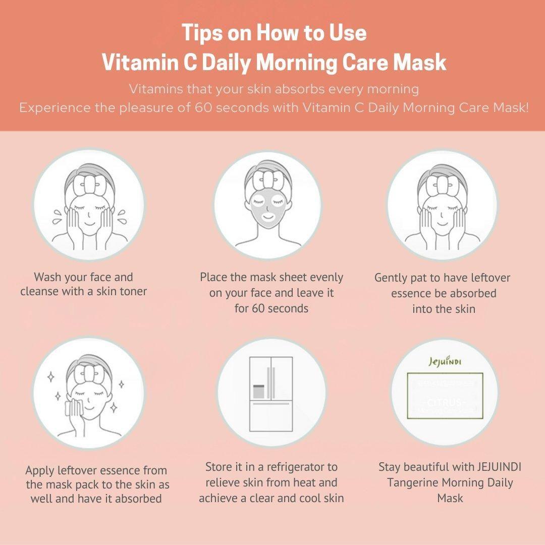 [JEJU INDI] Vitamin C Daily Morning Care Mask 380g - Glam Global UKJEJU INDI