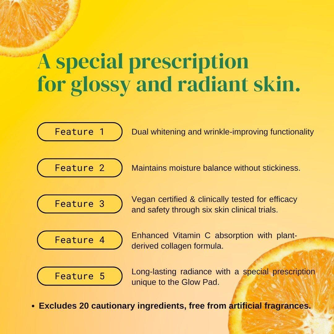 [JEJU INDI] Vitamin C Glossy Jumbo Pad 160ml - Glam Global UKJEJU INDI