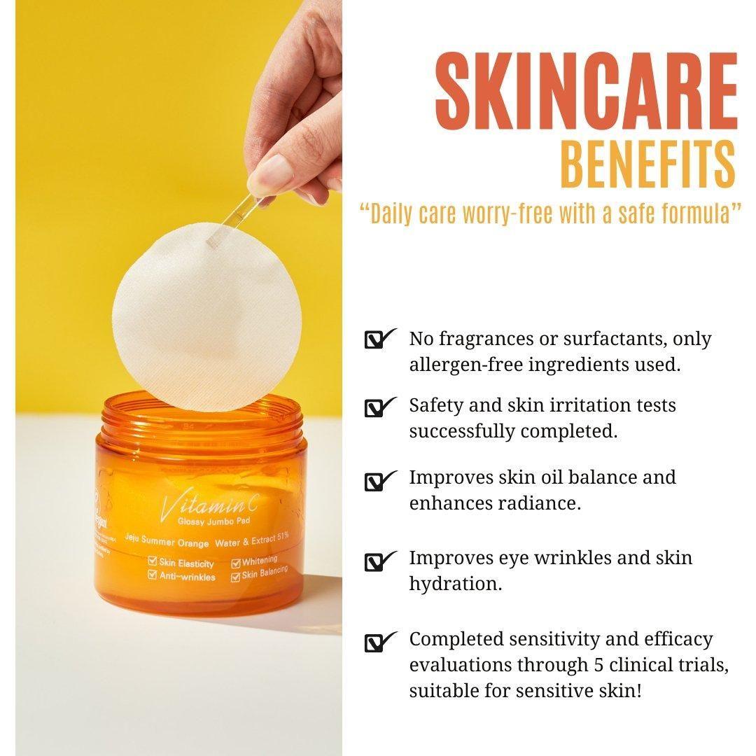 [JEJU INDI] Vitamin C Glossy Jumbo Pad 160ml - Glam Global UKJEJU INDI