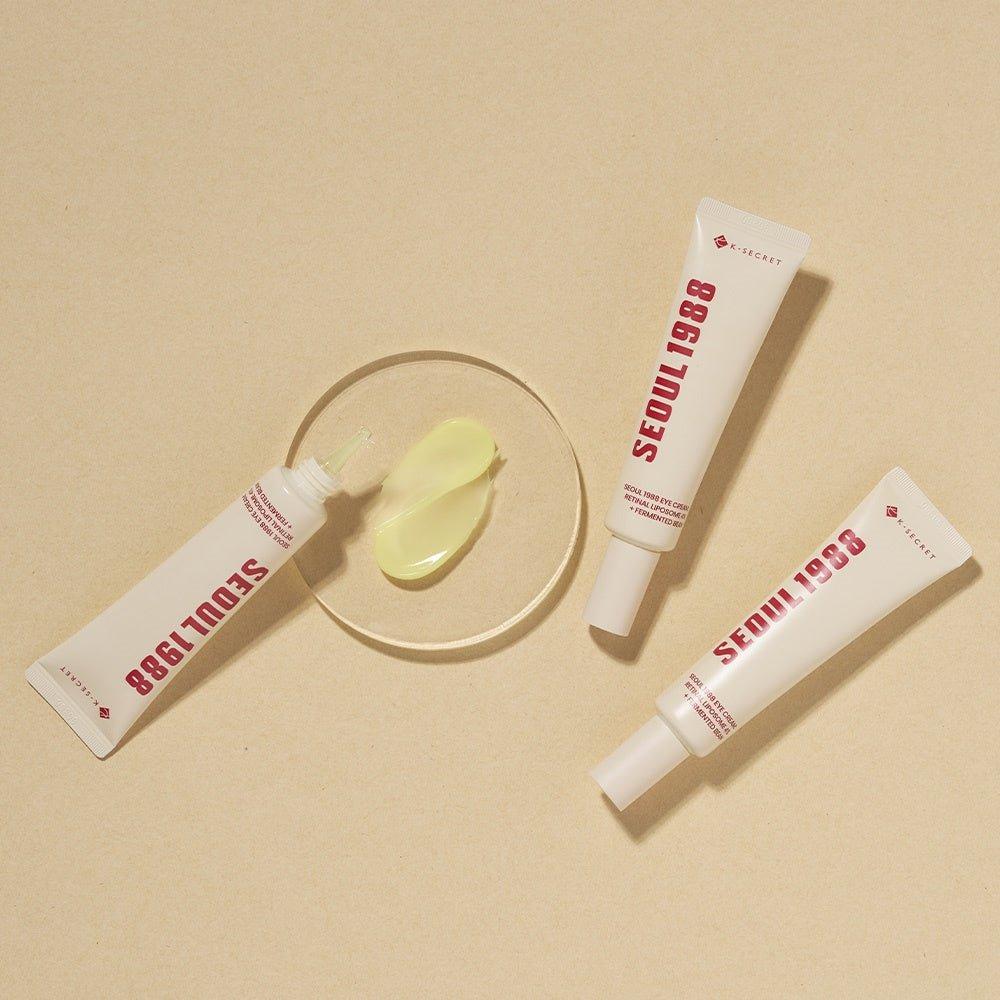 K - SECRET SEOUL 1988 Eye Cream: Retinal Liposome 4% + Fermented Bean - 30ml | Anti - Wrinkle & Brightening Care - Glam Global UKK - SECRET