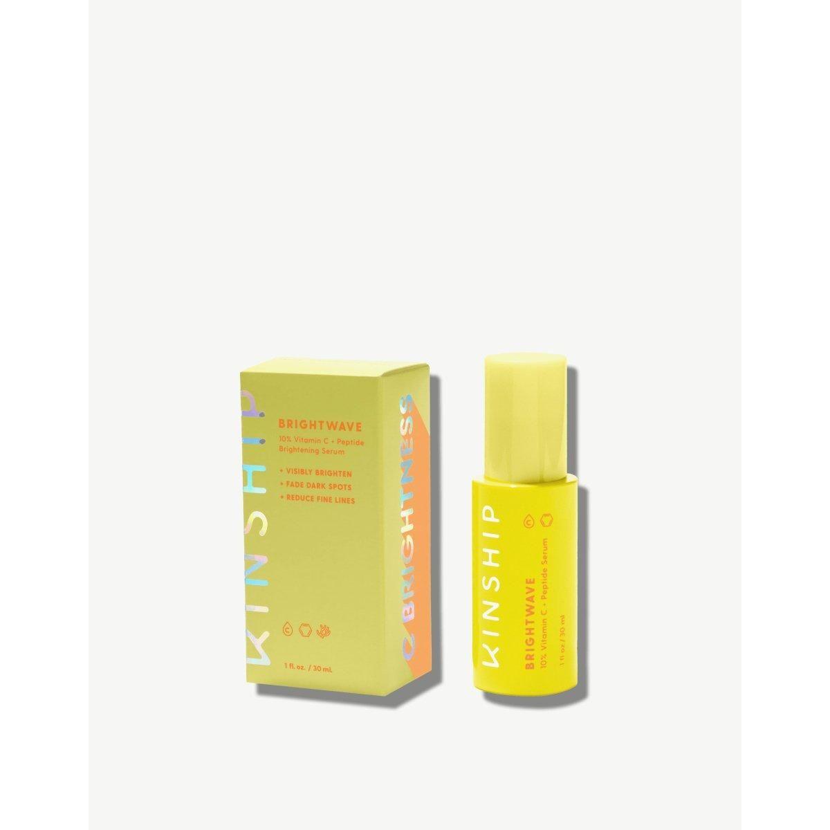 Kinship Brightwave 10% Vitamin C + Peptide Brightening Serum - 30ml - Glam Global UKKinship