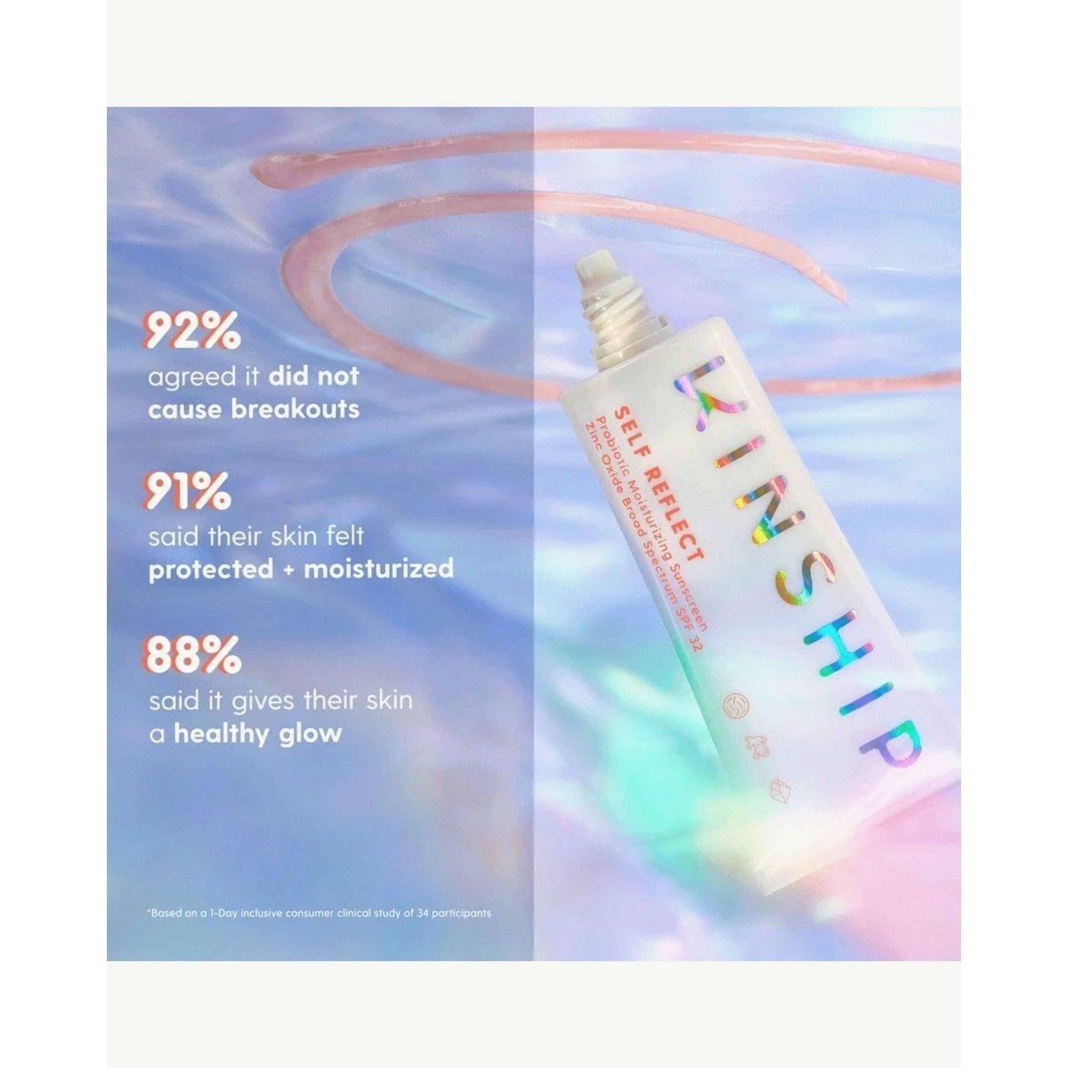 Kinship Self Reflect SPF 32 Probiotic Moisturizing Sunscreen - Glam Global UKKinship