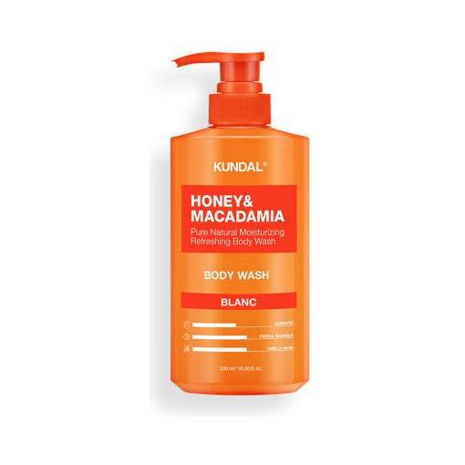 KUNDAL HONEY & MACADAΜΙΑ PURE BODY WASH 500ml (13 - type) - Glam Global UKKUNDAL