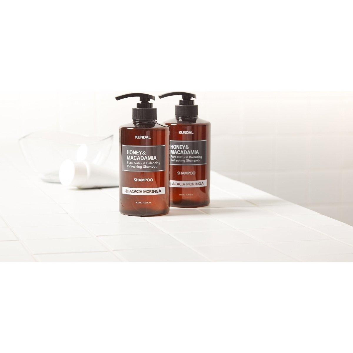 KUNDAL HONEY&MACADAMIA Pure Natural Balancing Refreshing Shampoo 500ml #ACACIA MORINGA - Glam Global UKKUNDAL