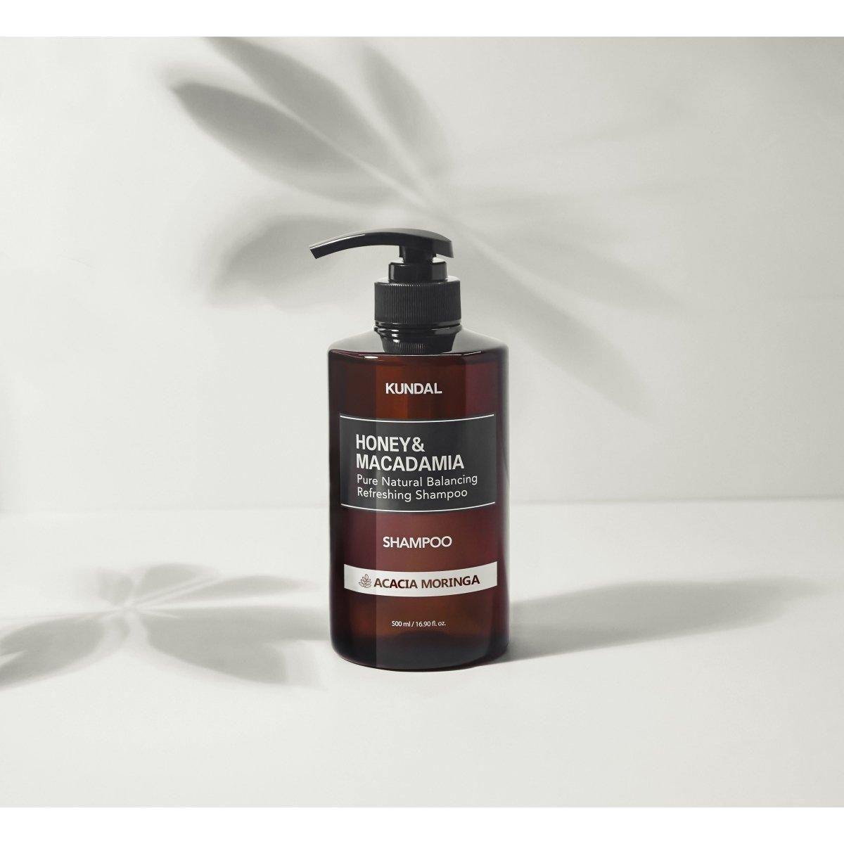KUNDAL HONEY&MACADAMIA Pure Natural Balancing Refreshing Shampoo 500ml #ACACIA MORINGA - Glam Global UKKUNDAL