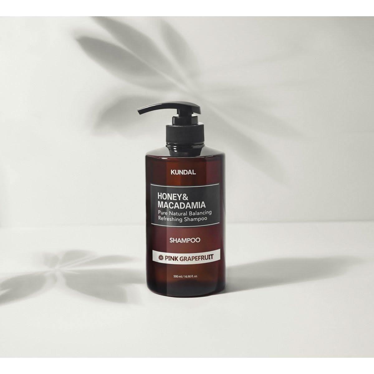 KUNDAL HONEY&MACADAMIA Pure Natural Balancing Refreshing Shampoo 500ml #PINK GRAPEFRUIT - Glam Global UKKUNDAL