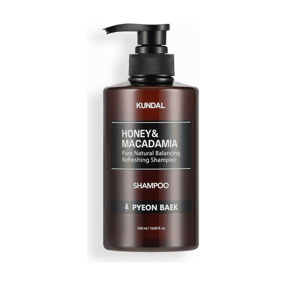 KUNDAL HONEY&MACADAMIA Pure Natural Balancing Refreshing Shampoo 500ml #PYEON BAEK - Glam Global UKKUNDAL
