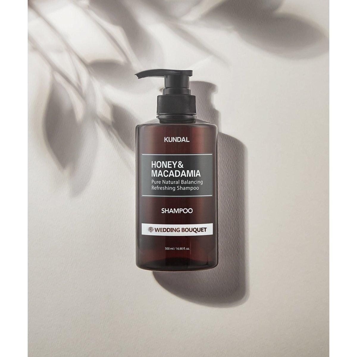 KUNDAL HONEY&MACADAMIA Pure Natural Balancing Refreshing Shampoo 500ml #WEDDING BOUQUET - Glam Global UKKUNDAL