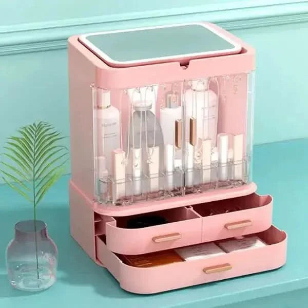 LED Desktop Storage Box: The Ultimate Organizer with Illuminating Features - Glam Global UKGlam Global UK