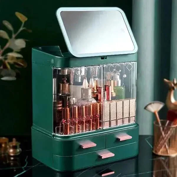 LED Desktop Storage Box: The Ultimate Organizer with Illuminating Features - Glam Global UKGlam Global UK