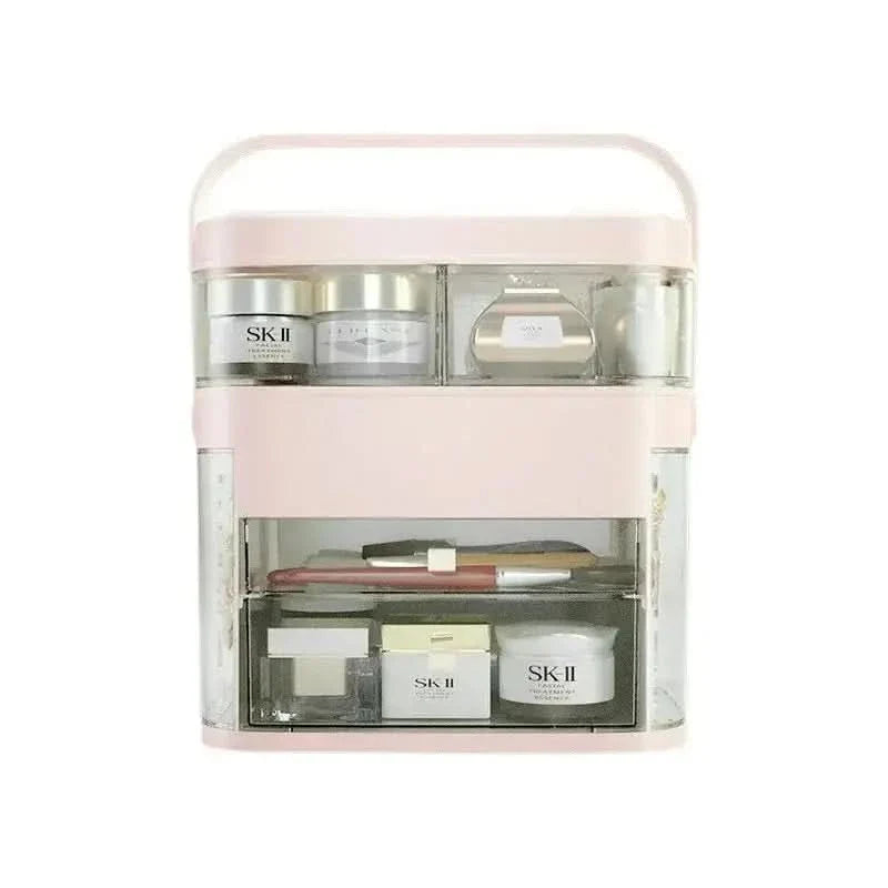 LED Mirror Cosmetic Organizer: The Ultimate Makeup Storage Solution - Glam Global UKGlam Global UK