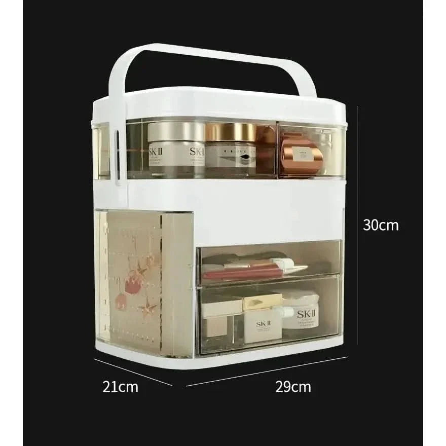 LED Mirror Cosmetic Organizer: The Ultimate Makeup Storage Solution - Glam Global UKGlam Global UK