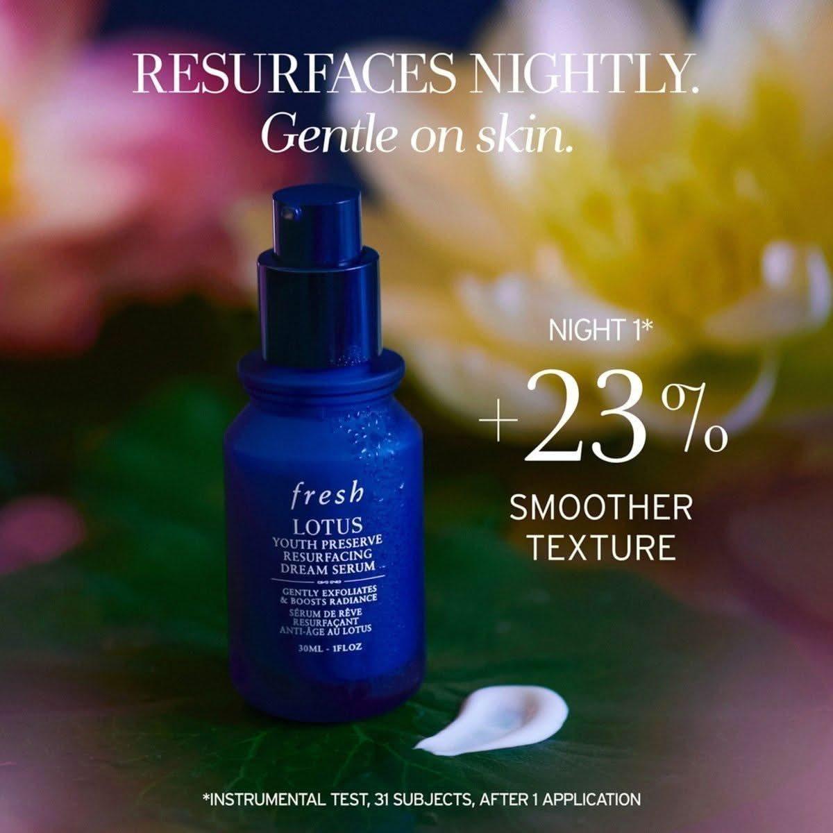 Fresh Lotus AHA Resurfacing Gentle Serum - 30ml - Glam Global UKFresh