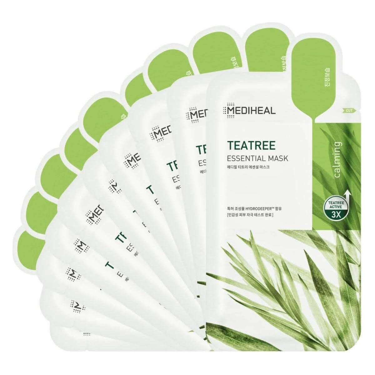 MEDIHEAL Tea Tree Essential Mask Sheet 10P - Glam Global UKMEDIHEAL
