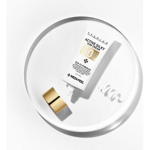 MEDIPEEL Active Silky Sun Cream SPF50+ PA+++ - 50ml - Glam Global UKMEDIPEEL