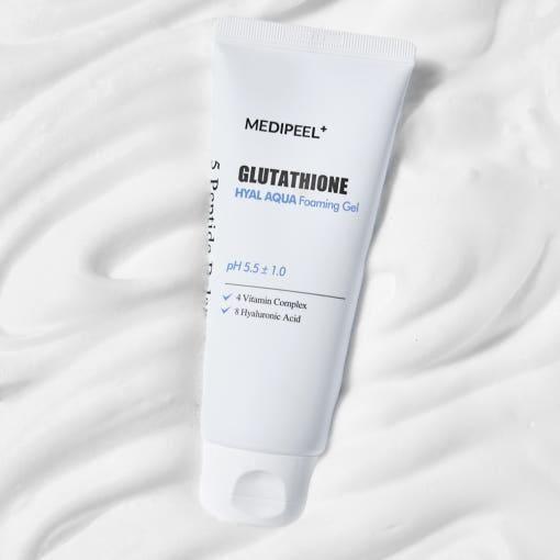 MEDIPEEL Glutathione Hyal Aqua Foaming Gel Cleanser - 150ml - Glam Global UKMEDIPEEL