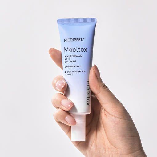 MEDIPEEL Hyaluronic Acid Mooltox Air Fit Sun Cream SPF 50+PA++++ - 50ml - Glam Global UKMEDIPEEL