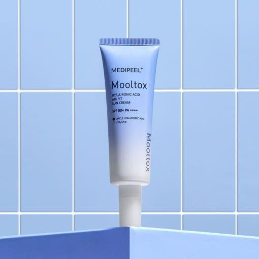 MEDIPEEL Hyaluronic Acid Mooltox Air Fit Sun Cream SPF 50+PA++++ - 50ml - Glam Global UKMEDIPEEL