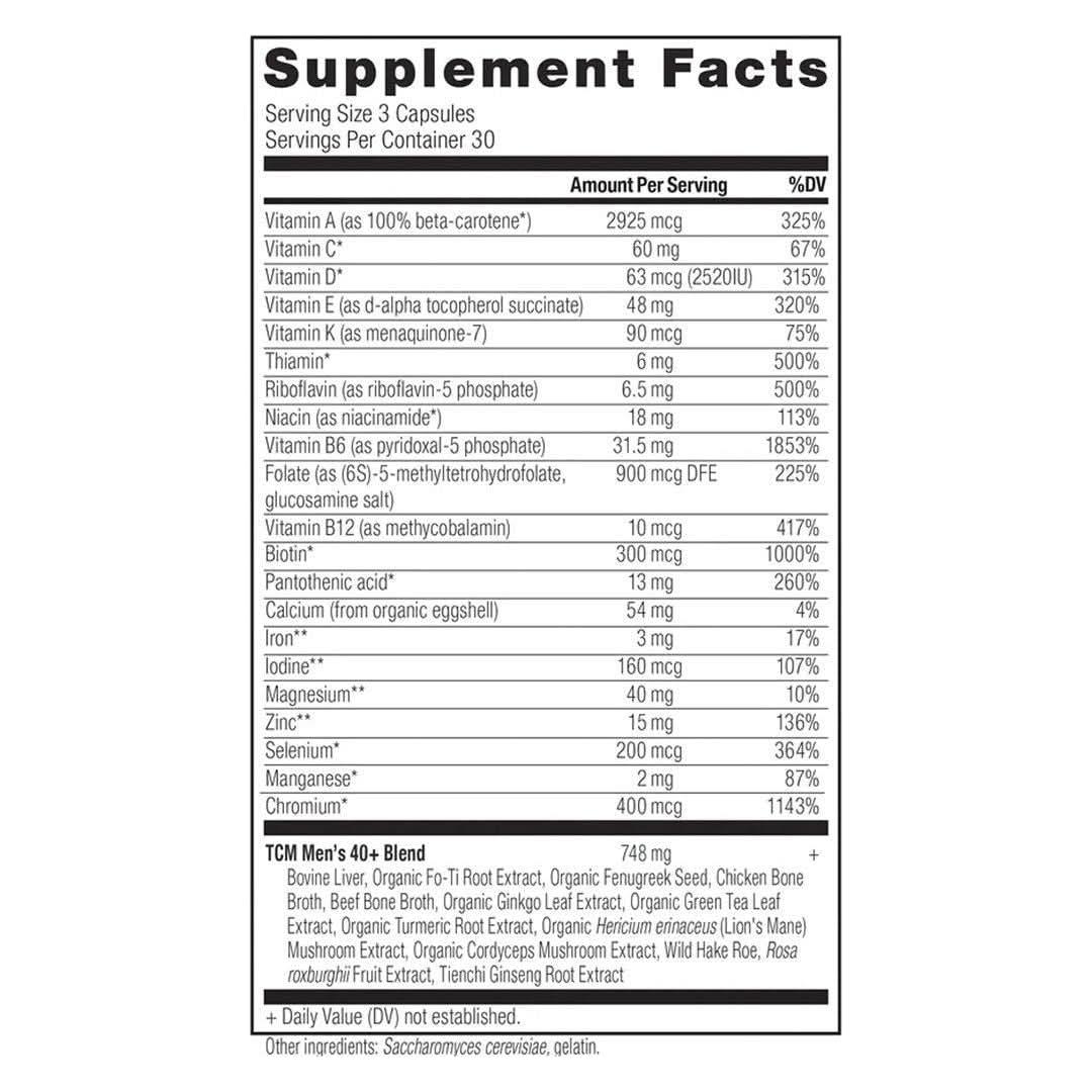 Ancient Nutrition Men's 40+ - 90 Capsules - Glam Global UKAncient Nutrition