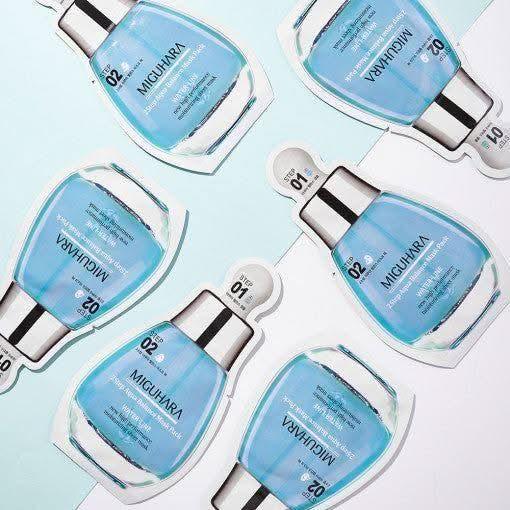 MIGUHARA 2 Step Aqua Balance Mask Pack (1.7ml + 25ml) x 1 sheet - Glam Global UKMIGUHARA