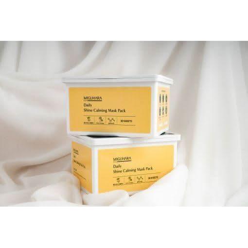MIGUHARA Daily Shine Calming Mask Pack 30 sheets 350g - Glam Global UKMIGUHARA