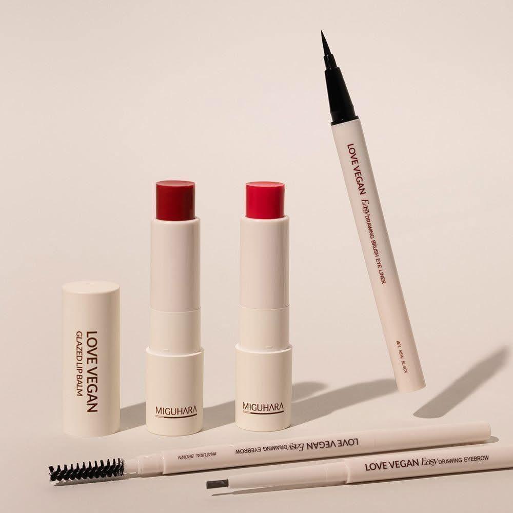 MIGUHARA Love Vegan Glazed Lip Balm - 2 Colors 4g - Glam Global UKMIGUHARA
