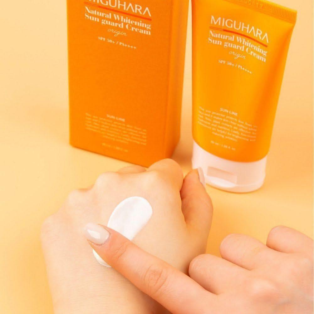 MIGUHARA Natural Whitening Sun Guard Cream Origin SPF50+/PA++++ 50ml - Glam Global UKMIGUHARA