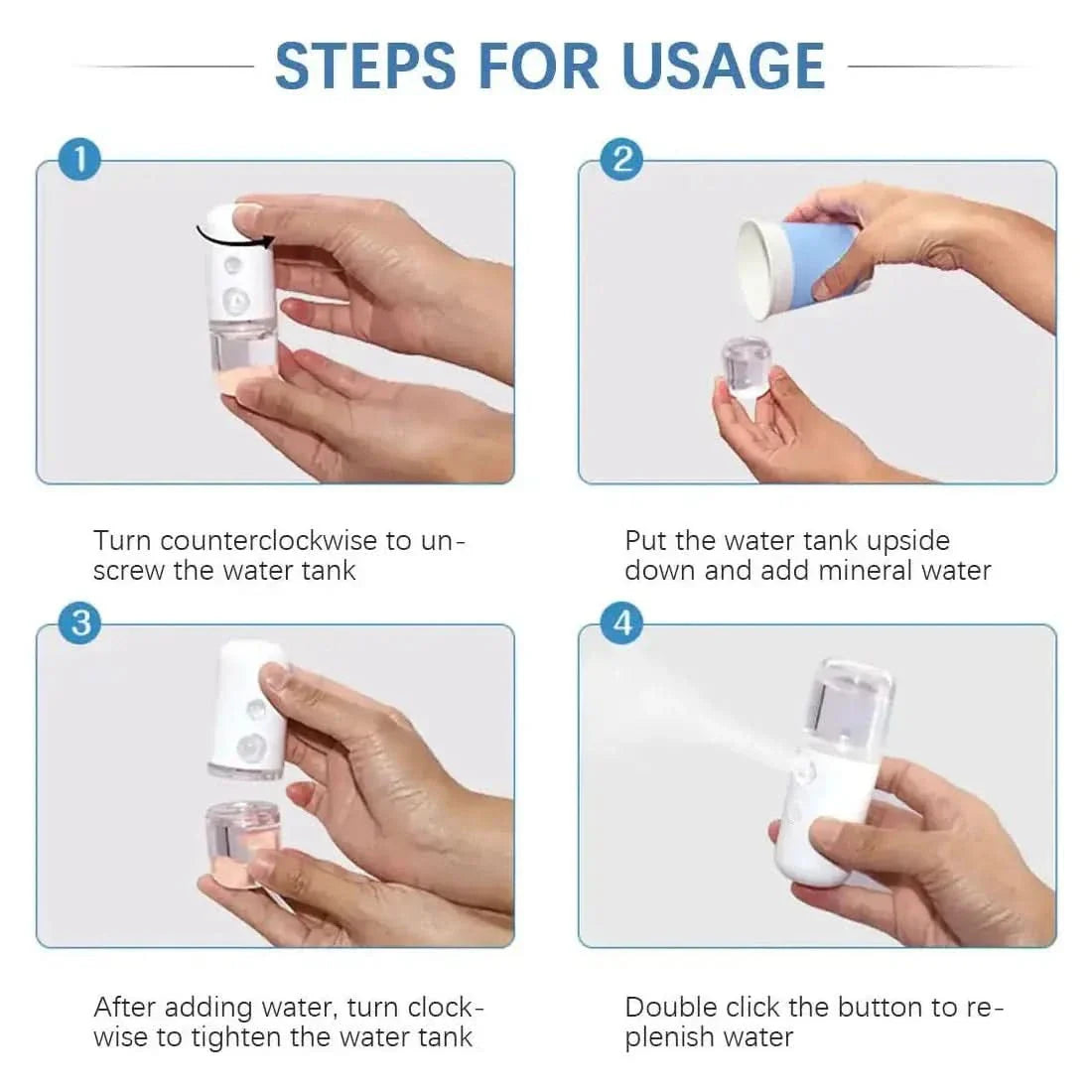 Mini Facial Steamer - Glam Global UKGlam Global UK