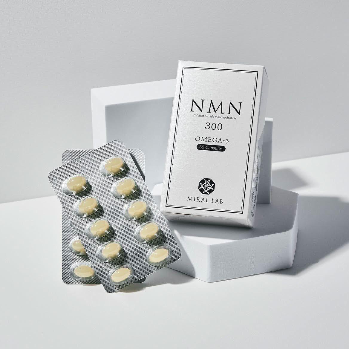 MIRAI LAB NMN 300+ Omega 3 Plus (60 tablets) - Glam Global UKMIRAI LAB