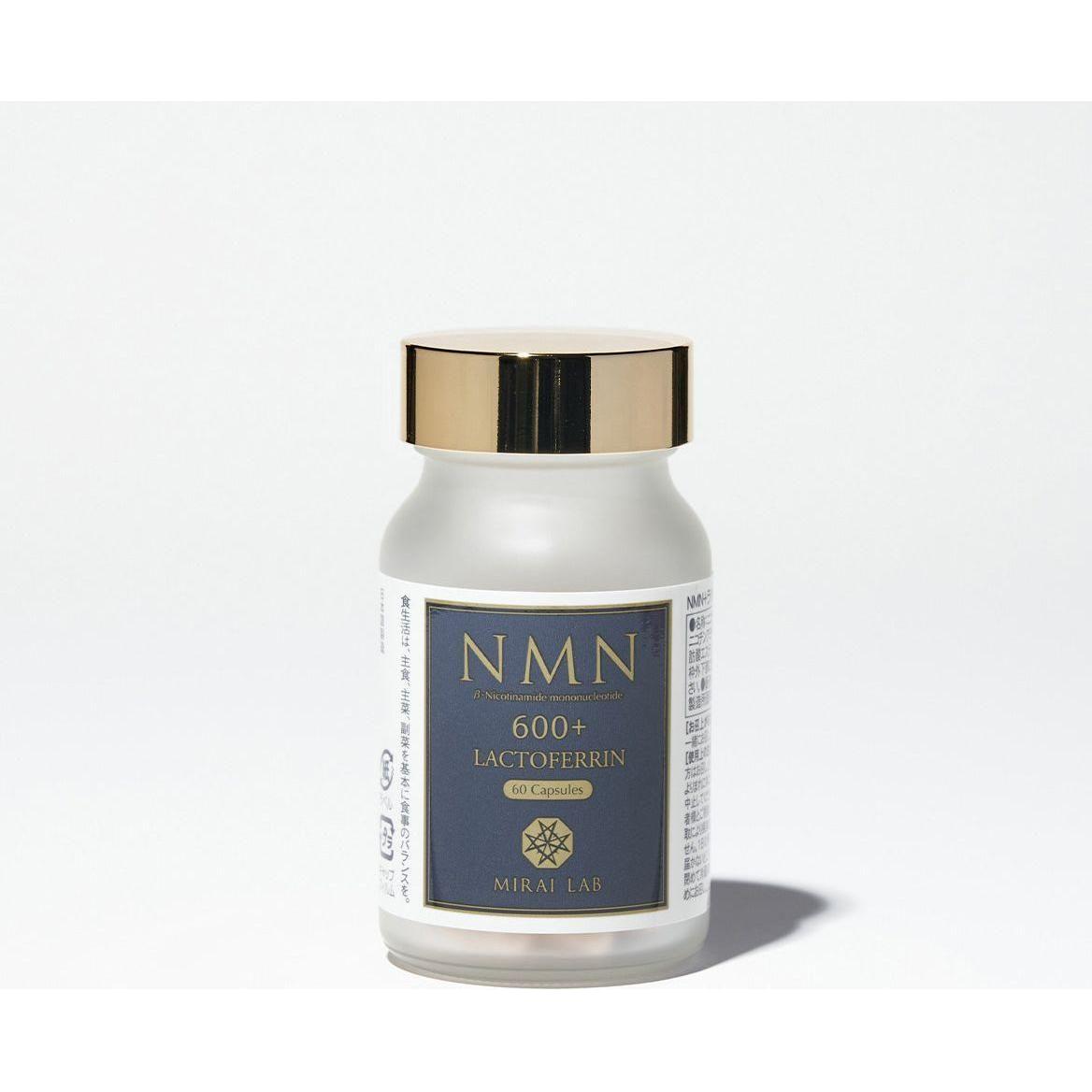 MIRAI LAB NMN 600+ Lactoferrin Plus (60 capsules) - Glam Global UKMIRAI LAB