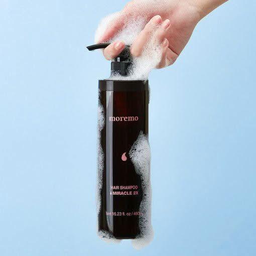 moremo Hair Shampoo Miracle 2X 480ml - Glam Global UKmoremo